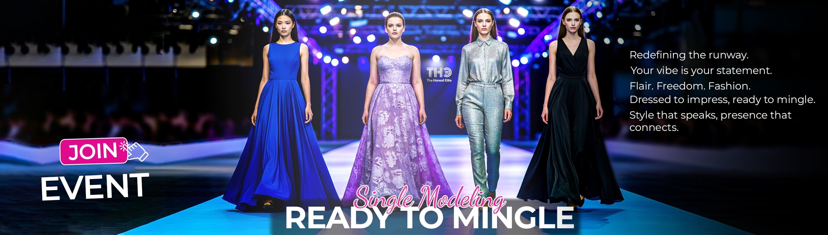 Ready to mingle event banner
